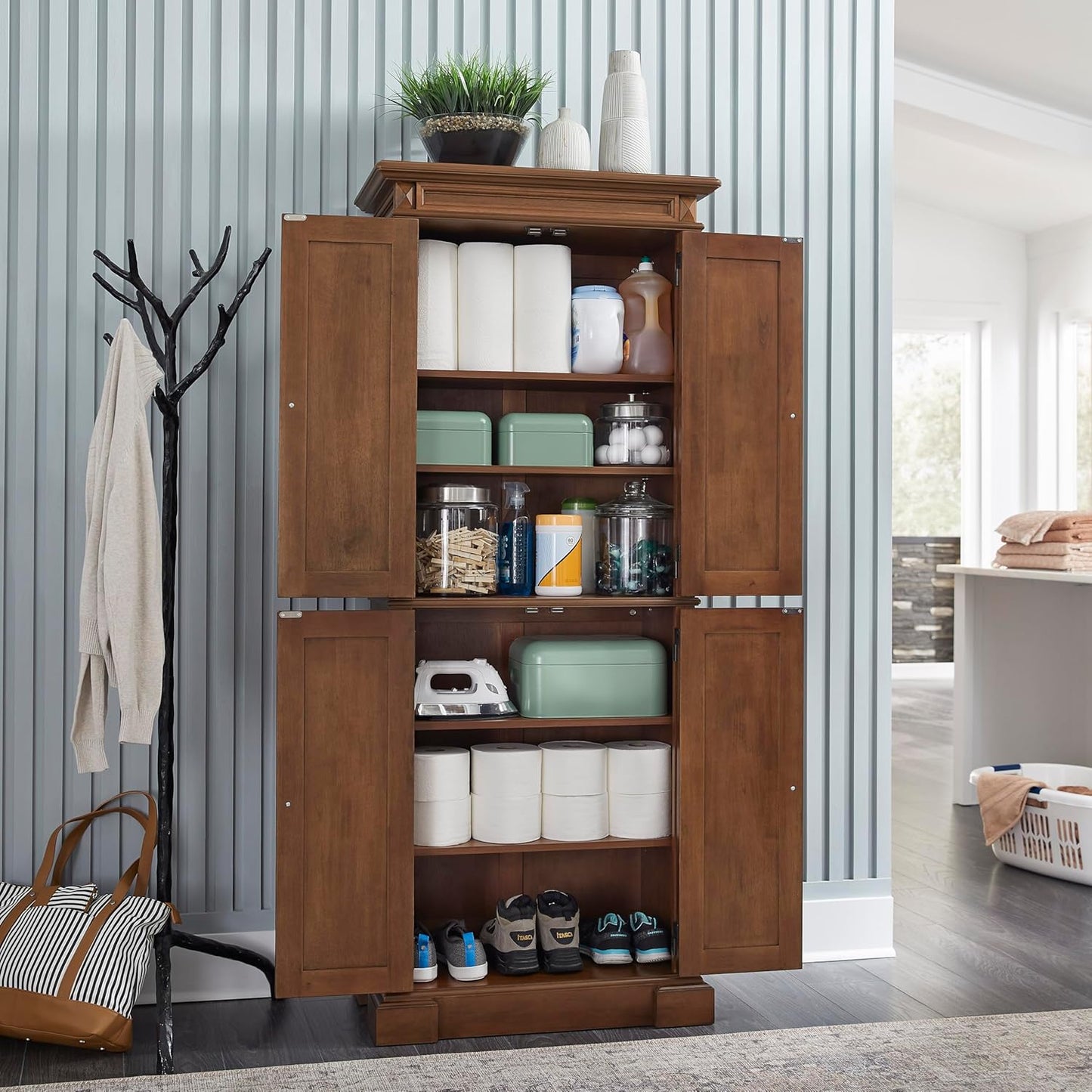 Homestyles Americana Brown Pantry
