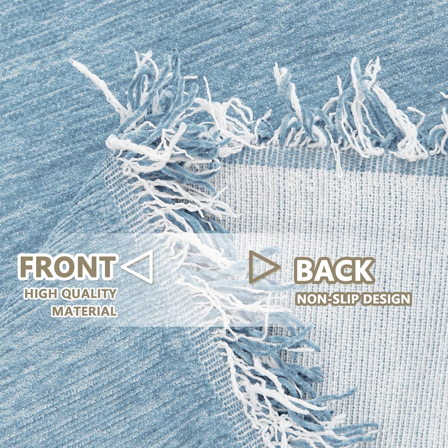 MYSKY HOME Oversized Armchair Couch Cover for 1 Cushion Couch, Washable Sofa Protector, Chair Couch Covers with Tassel Sofa Covers Sofa Throws Sofa Slipcovers Futon Cover for Pet, Kid, 71"X91", Blue