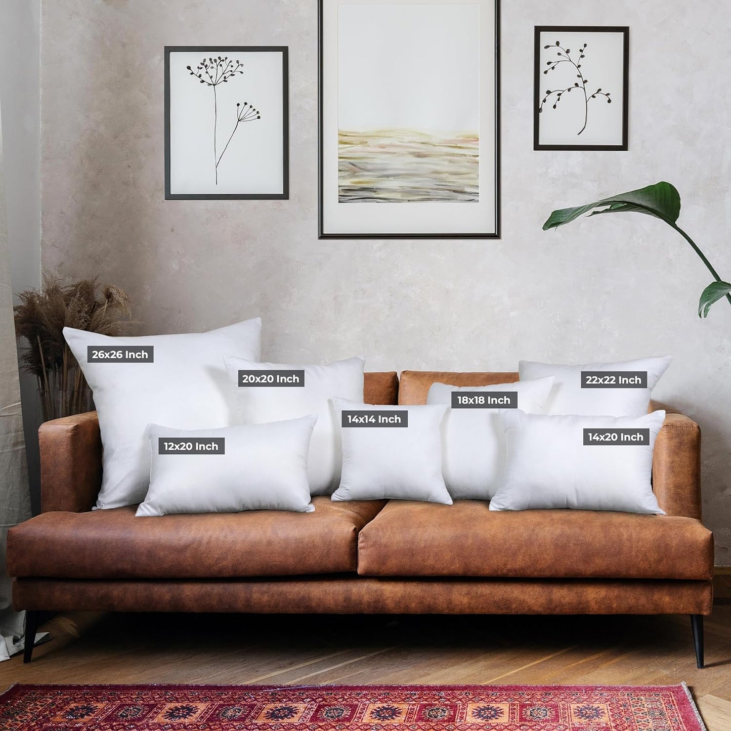 Utopia Bedding Throw Pillows (Set of 24, White), 12 x 20 Inches Pillows for Sofa, Bed and Couch Decorative Stuffer Pillow