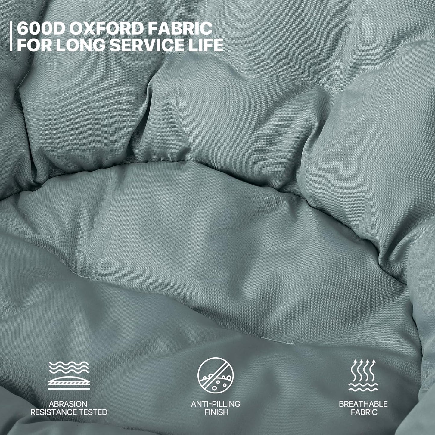 MoNiBloom Round Folding Saucer Chairs Set of 2 for Bedroom Living Room Dorm Foldable Metal Frame Comfy Soft Lounge Lazy Cozy Moon Chairs for Teens (Teal)