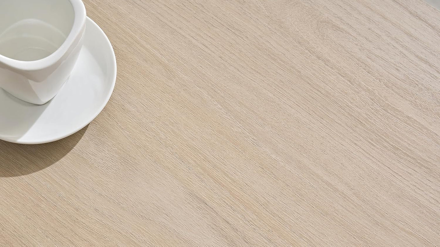 Farmhouse Coffee Table for Living Room, Wood Square Coffee Tables, 31.5" D x 31.5" W, Natural Oak