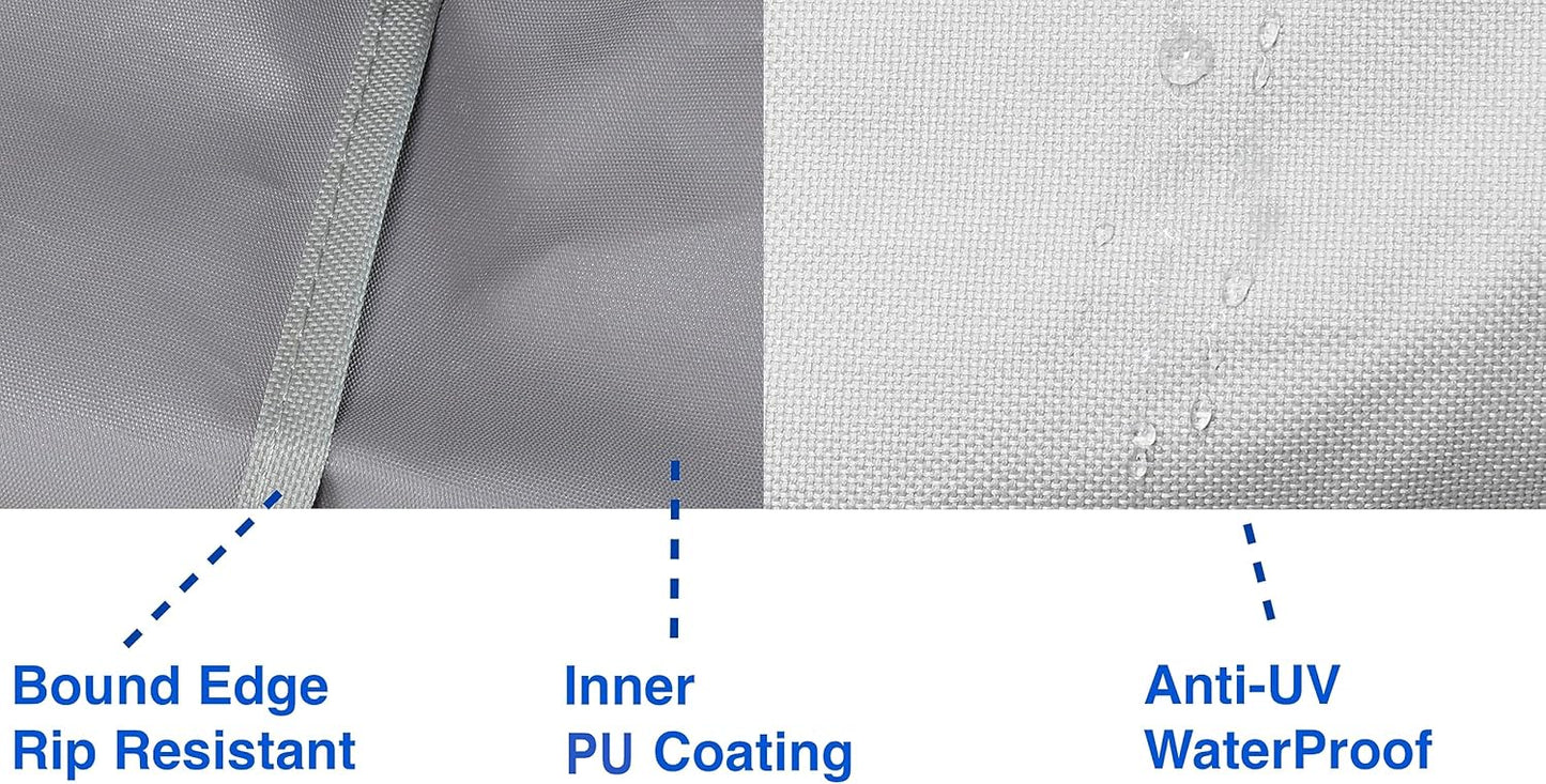 Simple Houseware 3-Seater Patio Sofa Cover Waterproof, 79 x 38 x 29 Inches