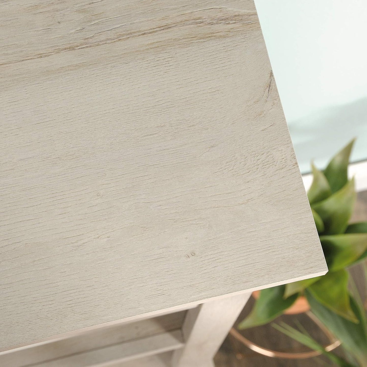 Sauder Miscellaneous Storage Bookcase with Doors, Adjustable Shelves, 5 Shelf Bookcase - Chalked Chestnut Finish