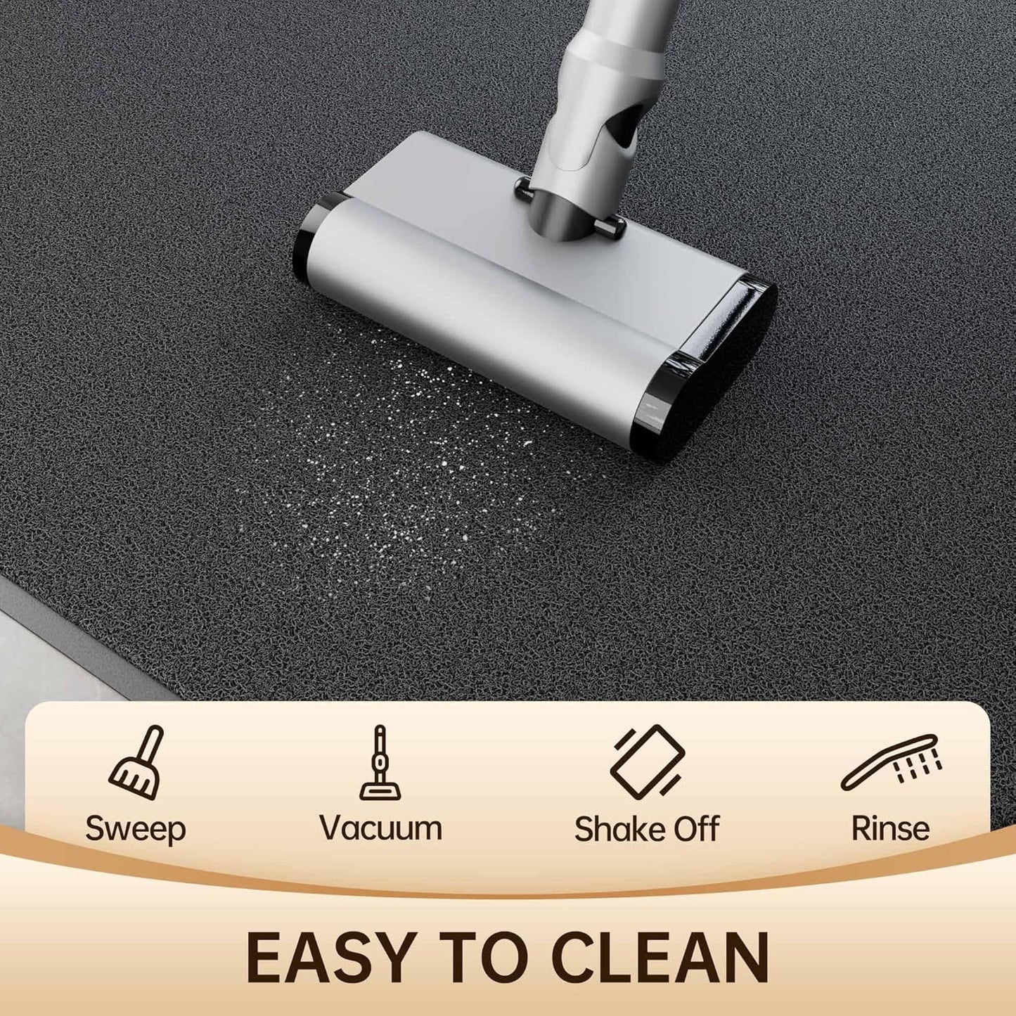 Amyracel Front Door Mat Indoor Outdoor Entrance, 36" x 60" All-Season Waterproof Heavy Duty Doormat for Outside Entry, Stain and Fade Resistant, Low Profile, Easy Clean Patio Entryway Mat