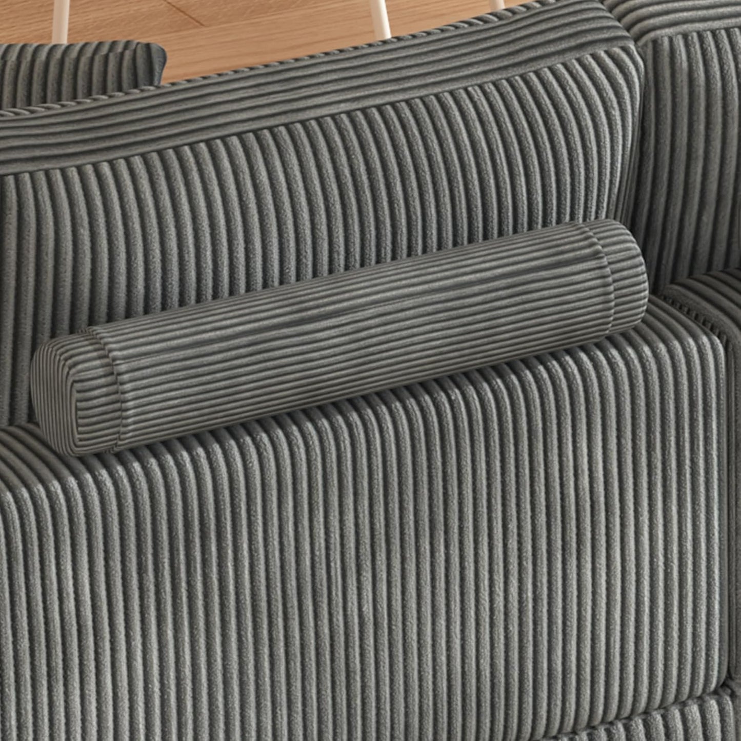 99" Symmetrical U Shaped Reversible Modular Sectional Sofa, Convertible Sofa Lounger Couch with Double Chaise Lounge and Thickness Cushions, Extra Wide Seat Couch w/Headrest