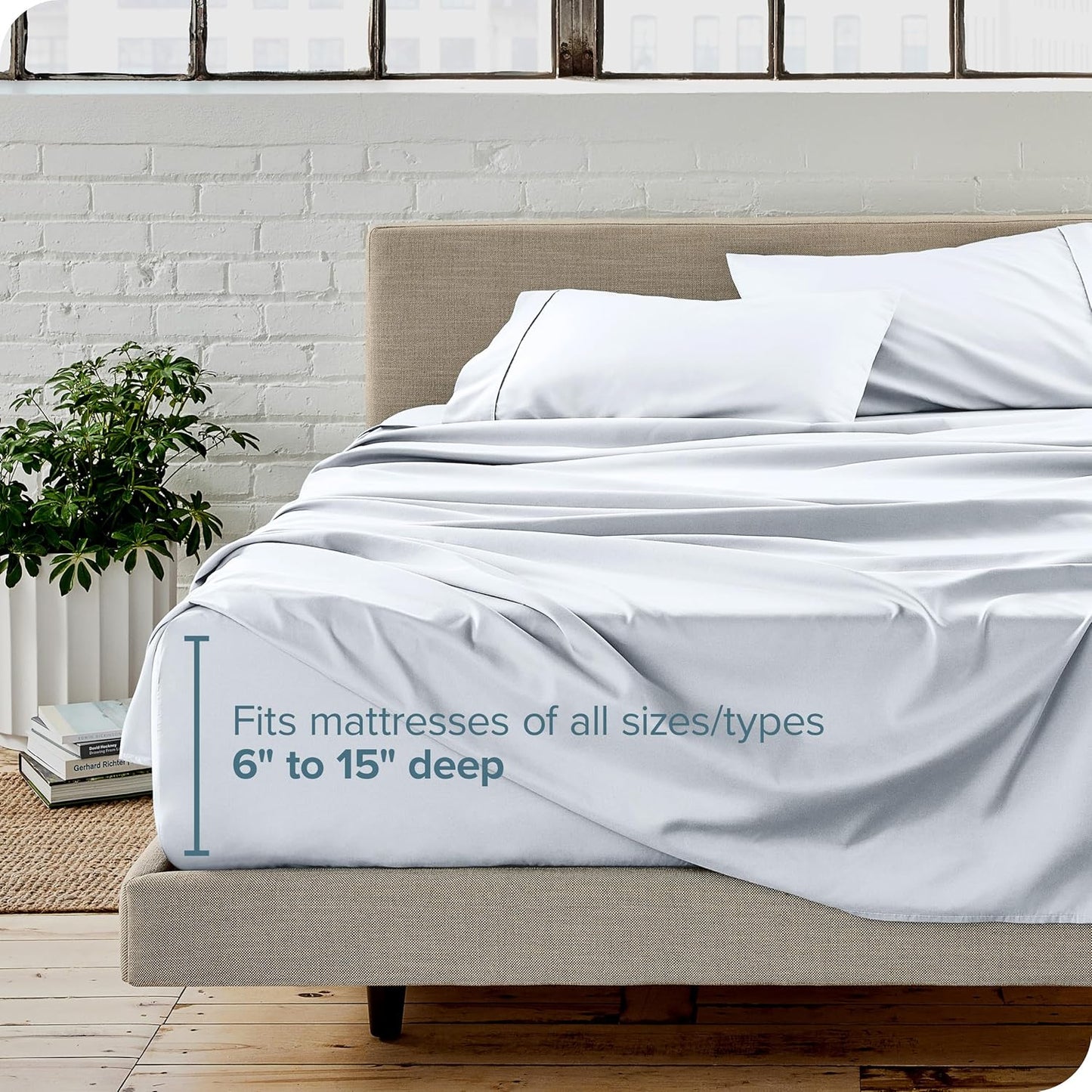 Bare Home King Sheet Set - Luxury 1800 Ultra-Soft Microfiber King Bed Sheets - Double Brushed - Deep Pockets - Easy Fit - 4 Piece Set - Bedding Sheets & Pillowcases (King, White)