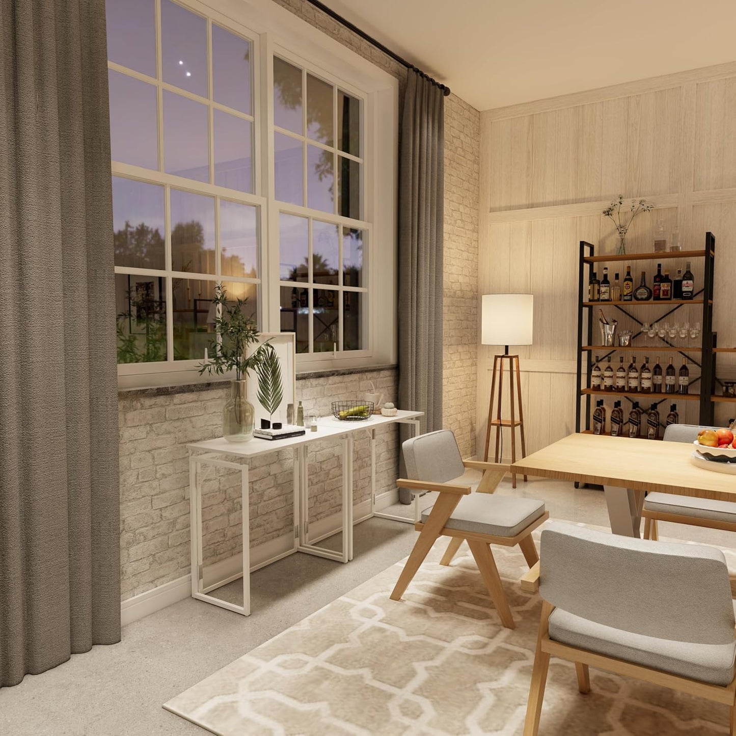 Folding Desk 30 Inch - Small Foldable Desk for Small Space Minimalist, Space Saving Collapsible Compact Desk Portable Table for Craft, Writing, Study and Work (No Assembly Required)