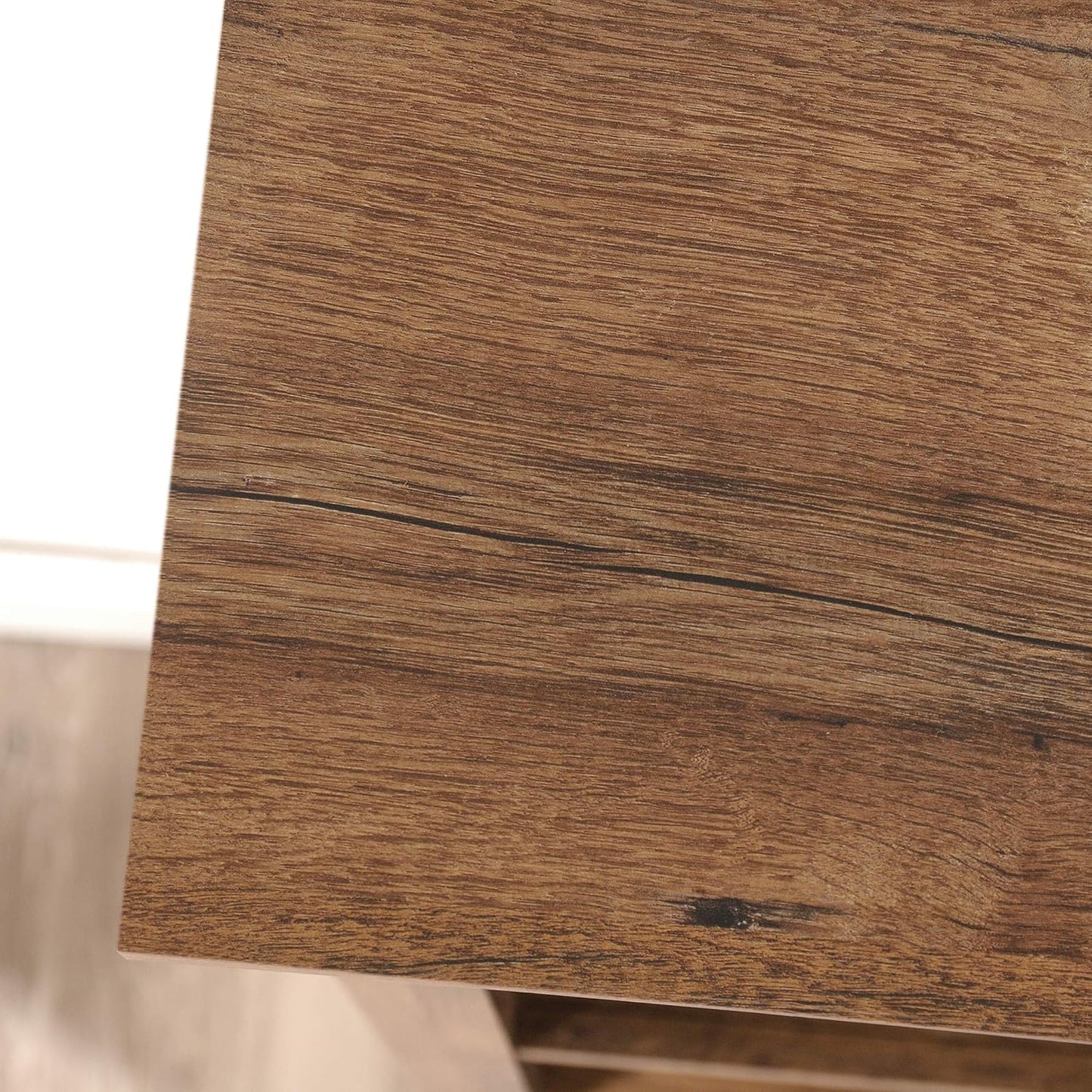 Sauder Select Book Shelf, Bookshelf with Storage, Library Bookcase with Doors and Adjustable Shelves, in Vintage Oak