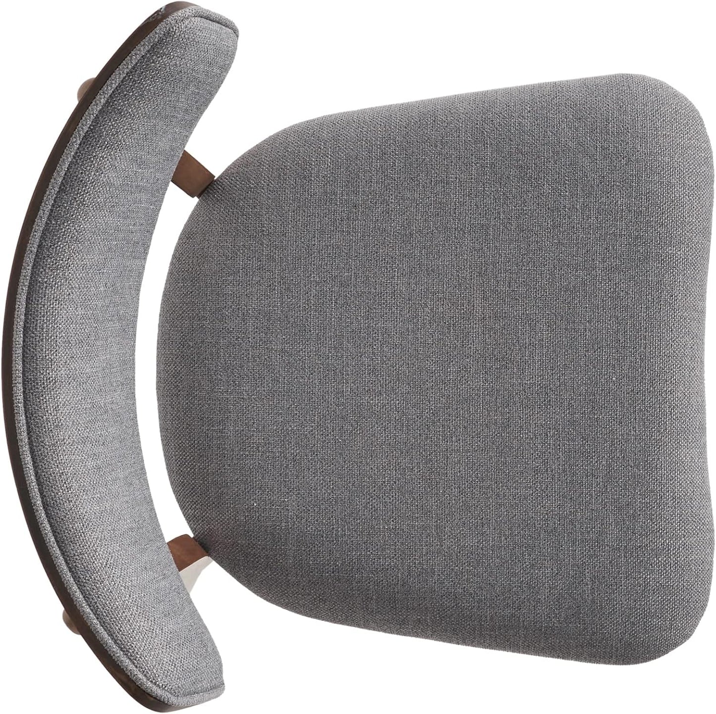 Christopher Knight Home Abraham Mid-Century Modern 7 Piece Dining Set with A-Frame Table, Dark Gray + Walnut