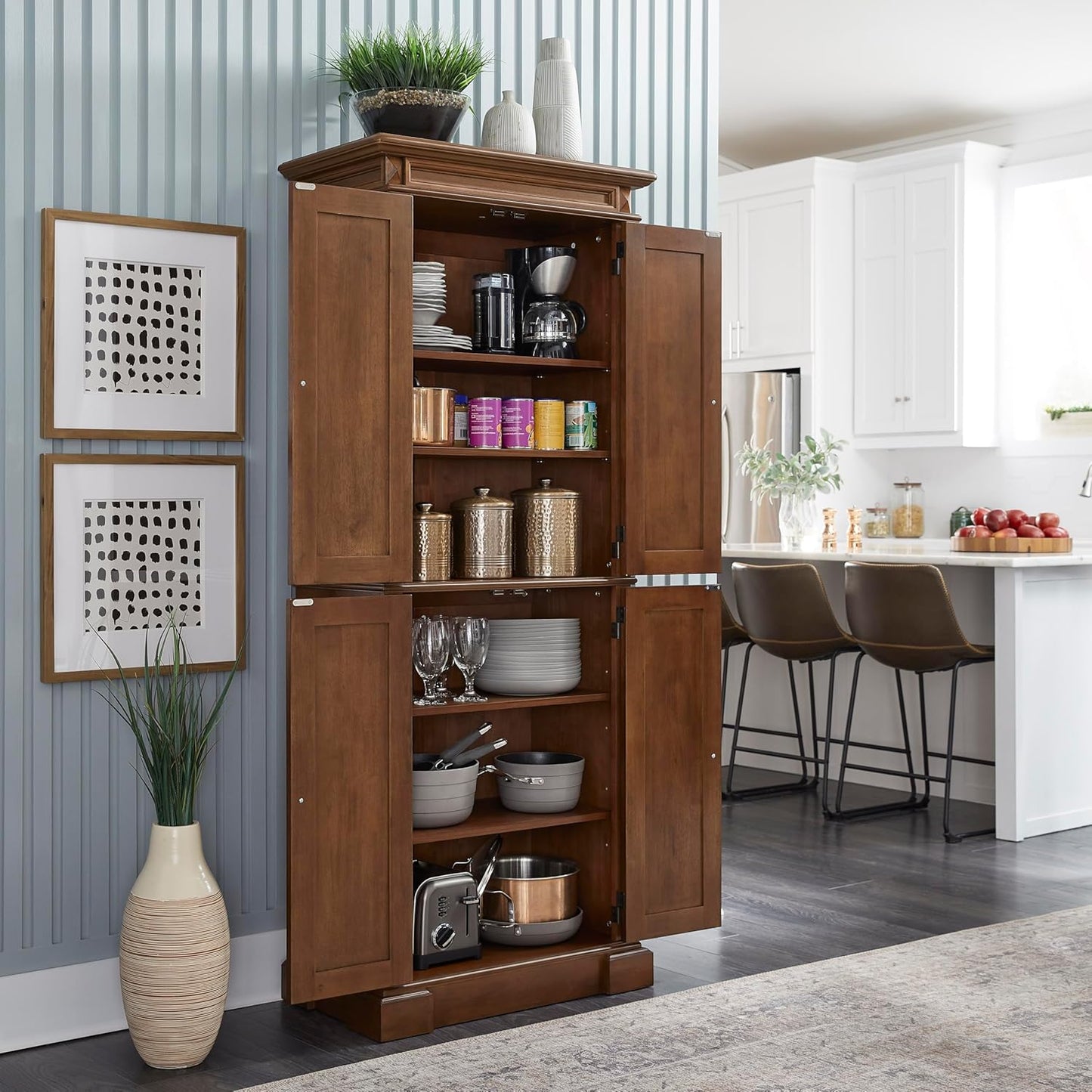 Homestyles Americana Brown Pantry