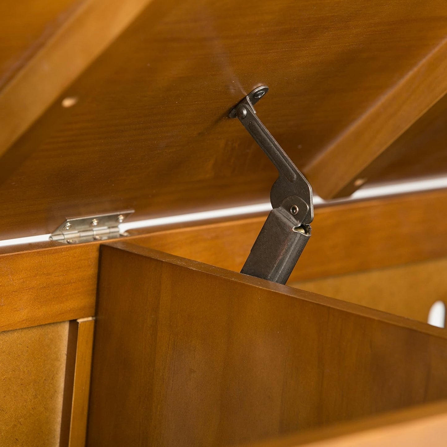 SIMPLIHOME Acadian Entryway Storage Bench - 48 inch Wide Solid Wood Hallway Seat in Light Avalon Brown, Transitional Bench for Entryway or Living Room with Lift-Up Lid and Spacious Storage