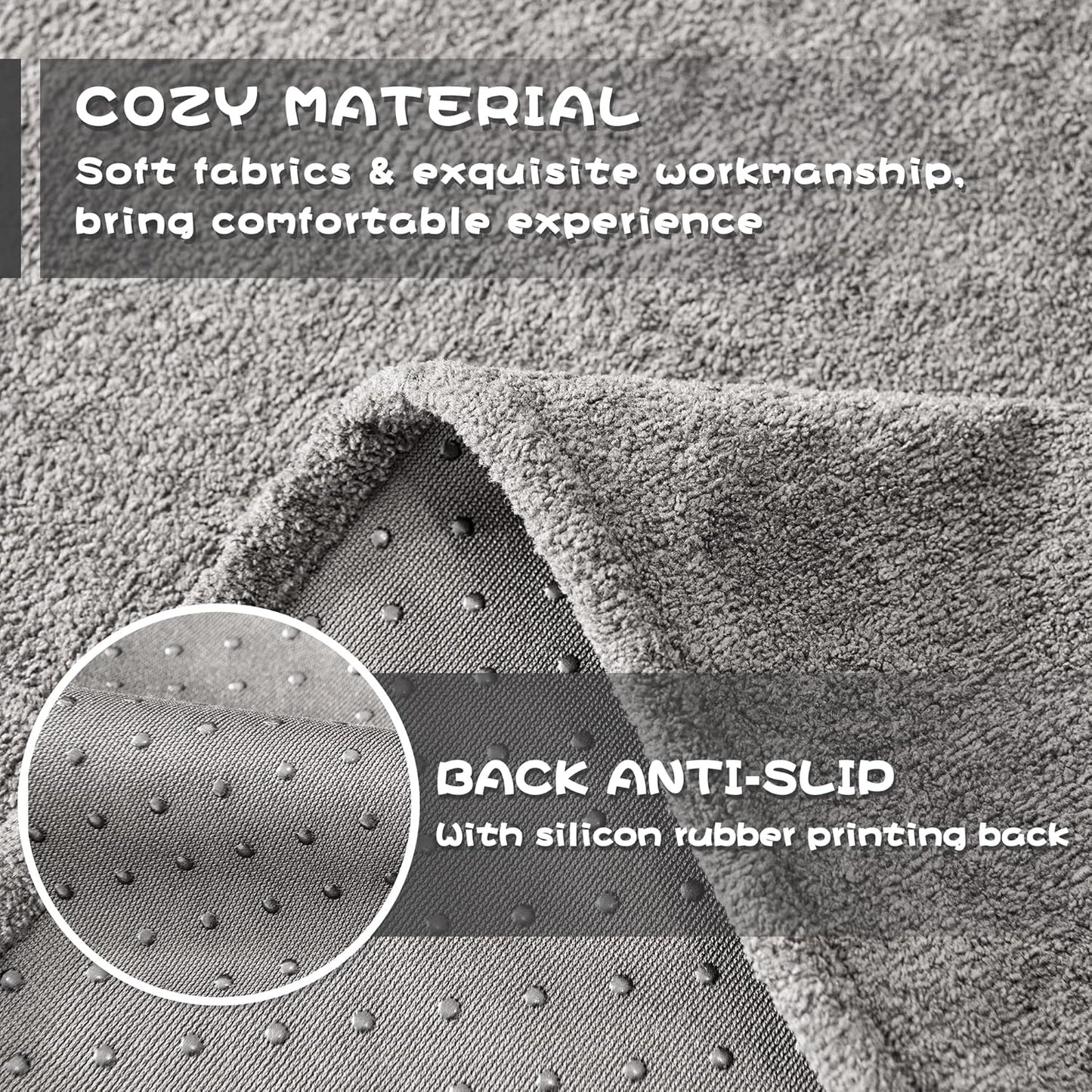 MYSKY HOME Couch Cover Sofa Covers for 3 Cushion Couch, Dog Couch Cover Protector for Sectional Sofa Covers Couch Protector, Non Slip Furniture Covers for Pet Cat, 91" x 118", Grey