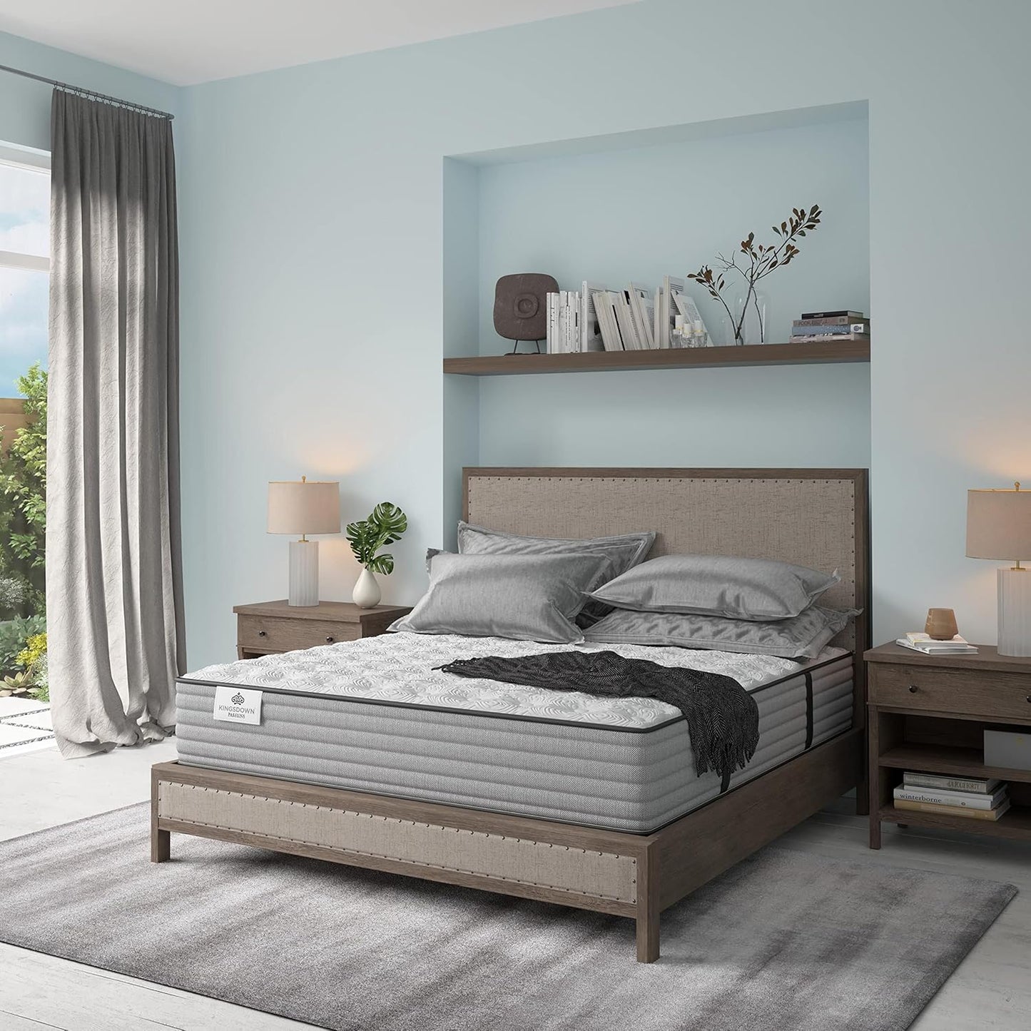 Kingsdown Passions Aspiration 14" Firm Hybrid Mattress, Full,Tan