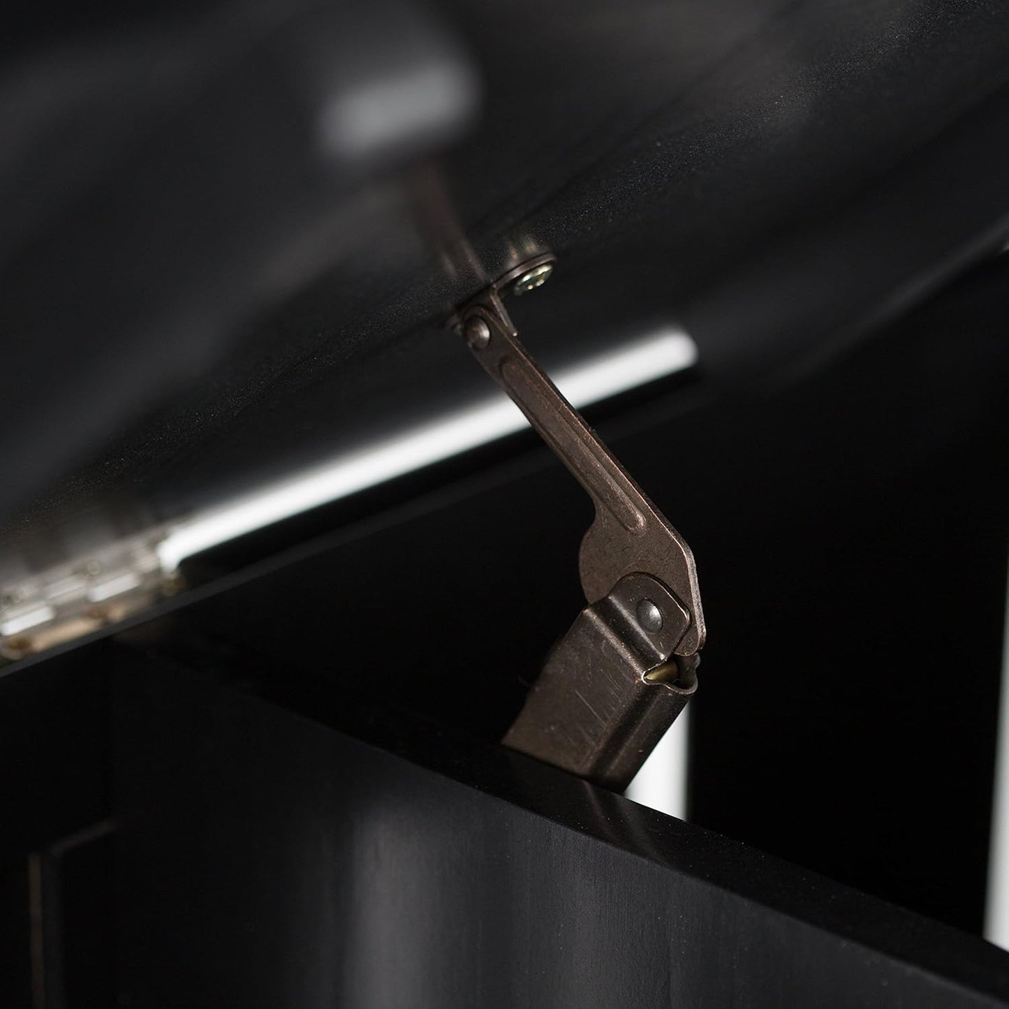 SIMPLIHOME Acadian Entryway Storage Bench - 48 inch Wide Solid Wood Hallway Seat in Black, Transitional Bench for Entryway or Living Room with Lift-Up Lid and Spacious Storage