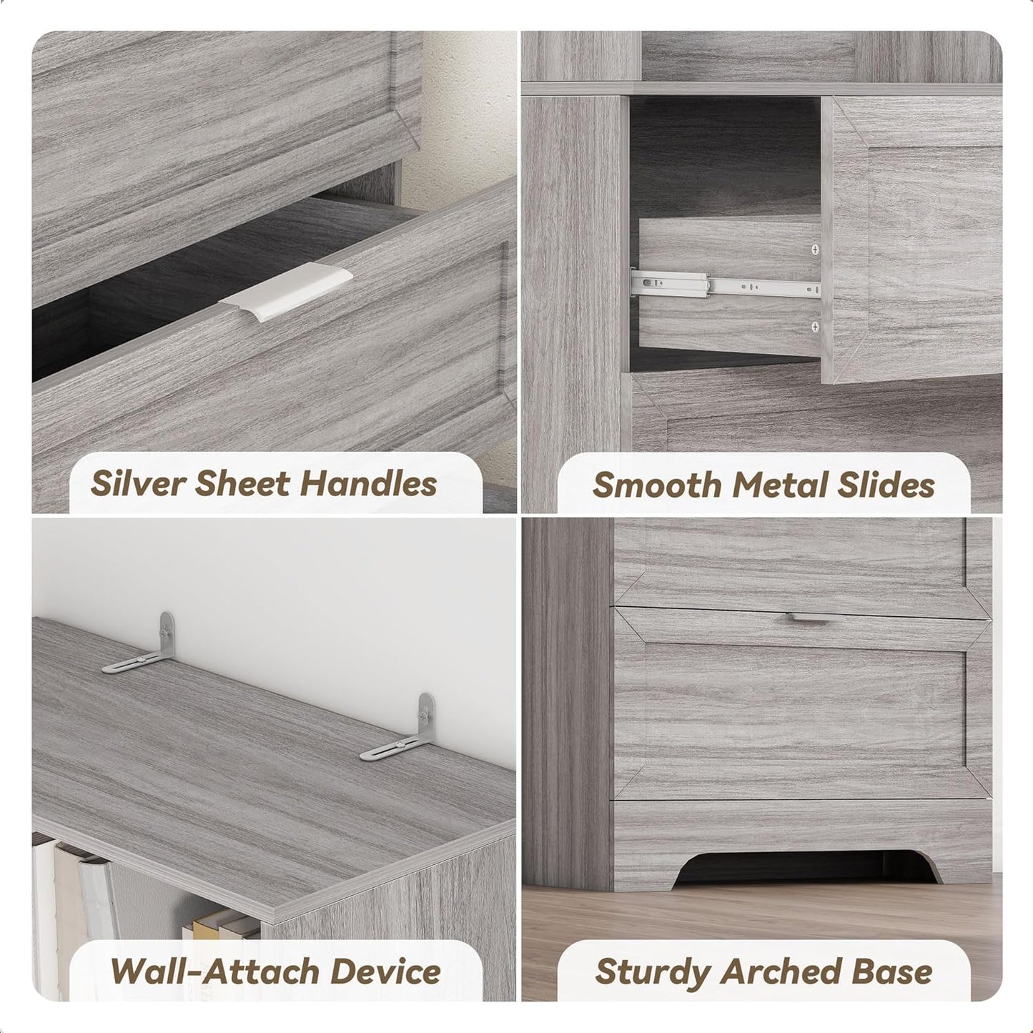 71'' Tall Bookshelf with Drawers,6 Tier Wooden Bookcase Storage Organizer,Freestanding Display Cabinet with Adjustable Shelves for Living Room, Bedroom