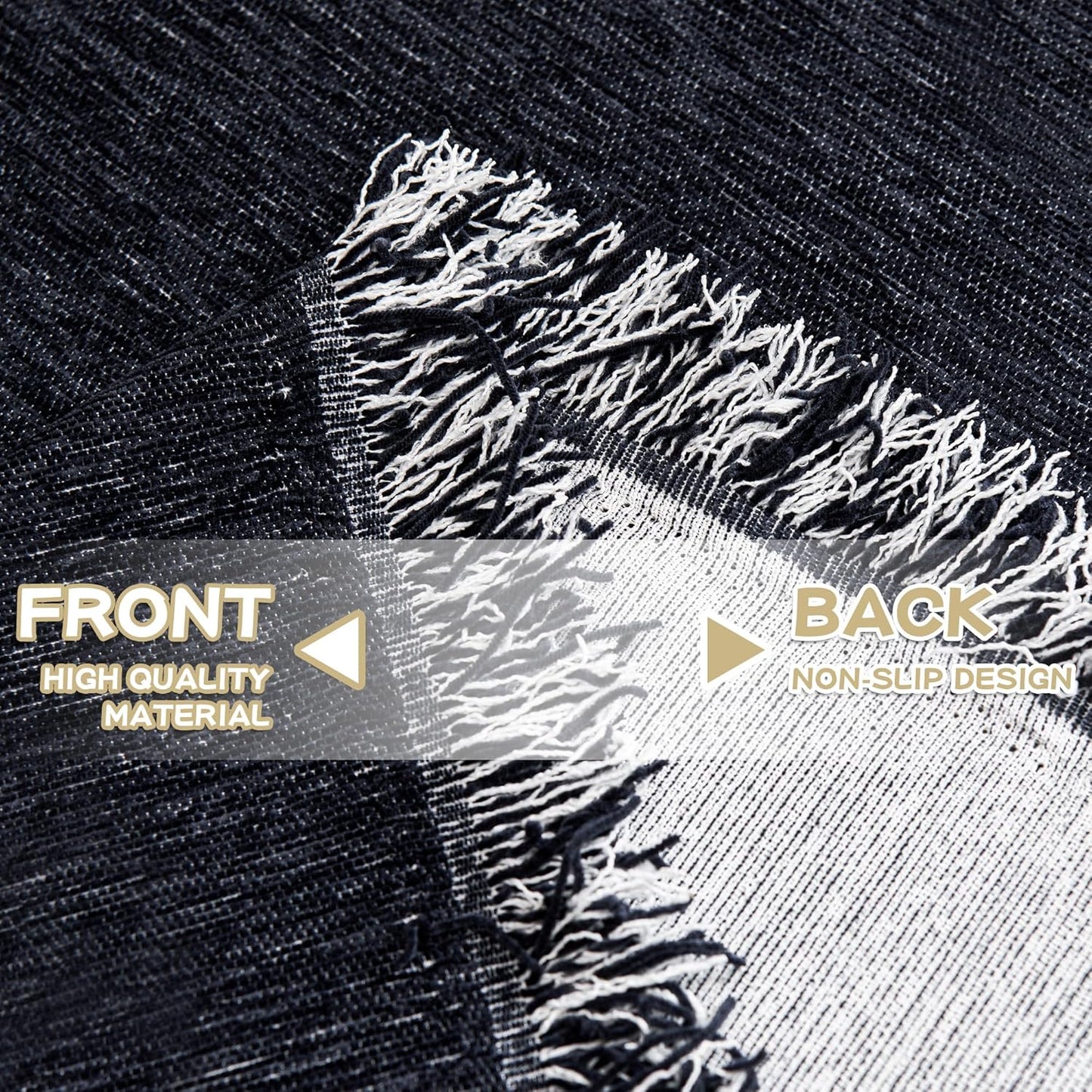 MYSKY HOME Oversized Couch Cover Sofa Covers Couch Covers for 3 Cushion Couch Sofa Pet Friendly L Shaped Couch Cover Sectional Couch Cover Non Slip Furniture Protector for Kids, 91"x150", Navy Blue