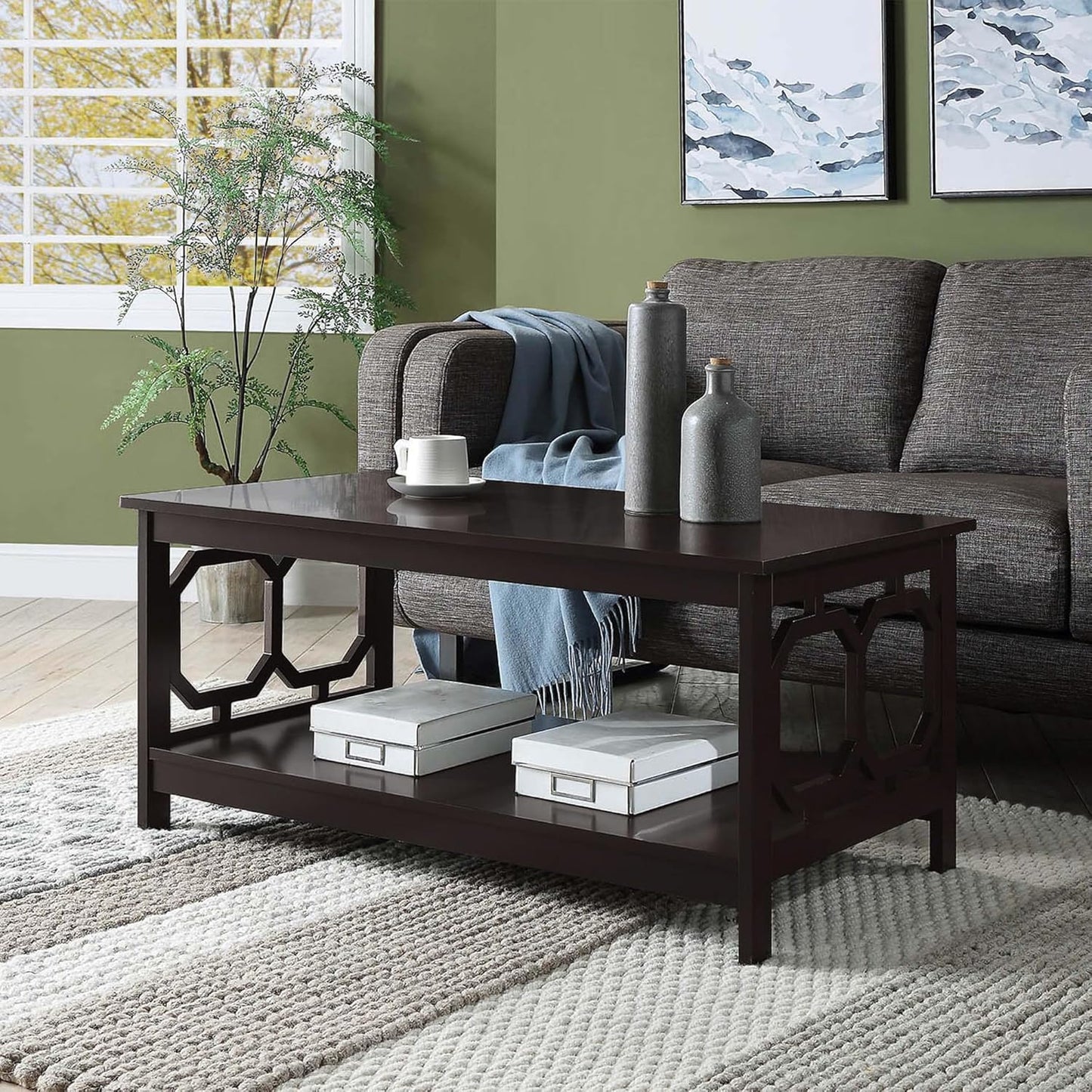 Convenience Concepts Omega Coffee Table, Espresso