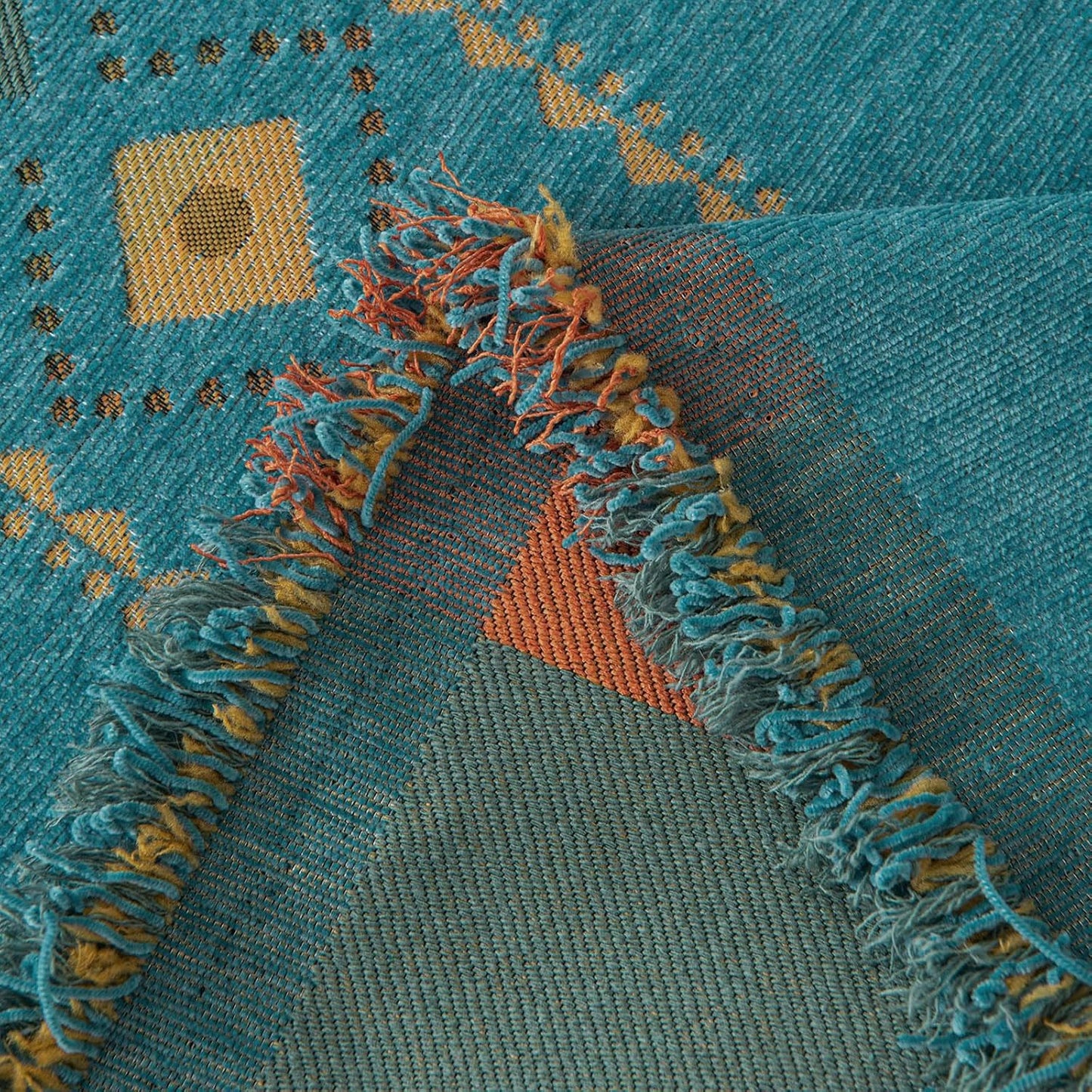 STACYPIK Green Jacquard Couch Cover Chenille Boho Sofa Covers for 3 Cushion Couch Reversible Tassels Sofa Seat Cover Blankets Scratch Proof Couch Protector Loverseat Futon Cover for Sectional-71X134IN