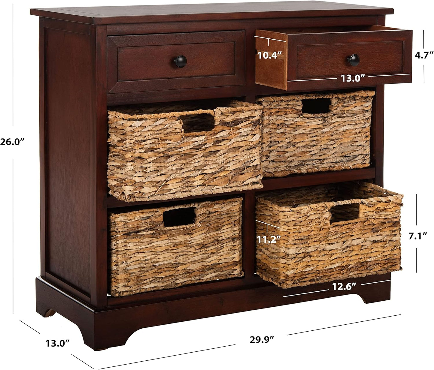 SAFAVIEH American Homes Collection Herman Vintage Grey Storage Unit