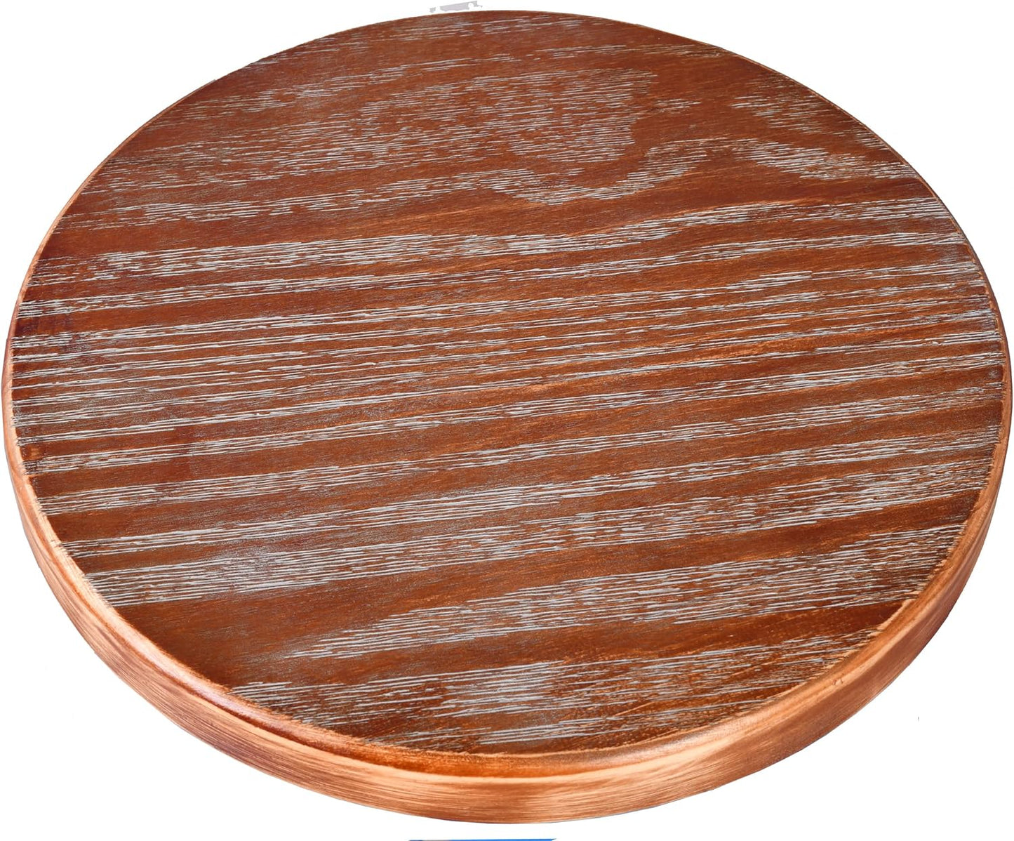 Topower Antique Vintage Industrial Barstool Solid Wood Water Pipe Fire Hydrant Design Cafe Coffee Industrial Bar Stool Set of 2 Red Bronze