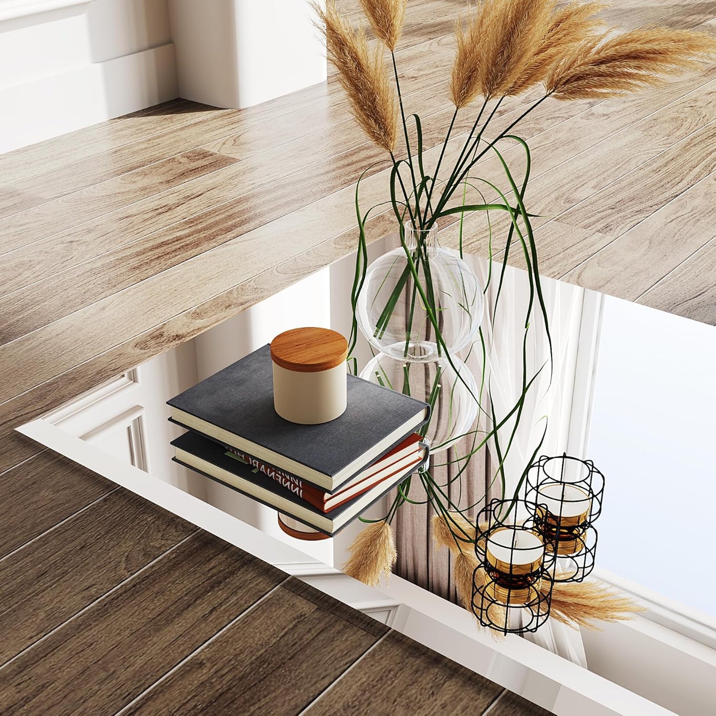 30x30 Frameless Mirror,Bathroom Vanity Mirror,Nano Glass Square Mirrors for Wall,Beveled Mirrors for Restroom,Espejo para baño