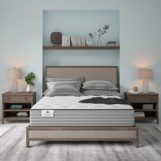 Kingsdown Passions Aspiration 14" Plush Hybrid Mattress, King, Tan