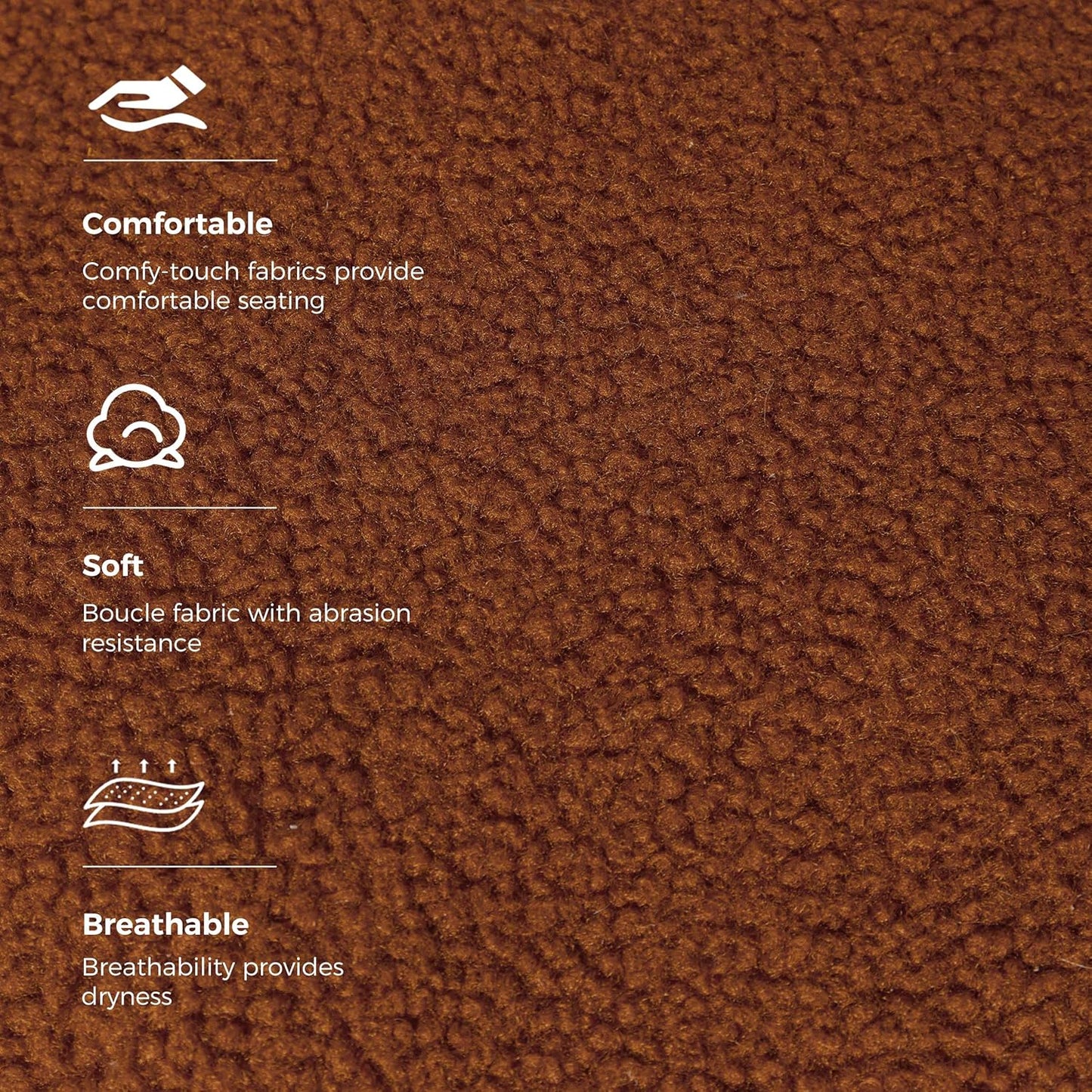 MAXYOYO Bean Bag Chair, Tufted Bean Bag Sofa with Boucle Fabric, Comfy Lazy Chair with Filler, Living Room Sofa for Adults Teens, Accent Couch for Bedroom Dorm, Coffee