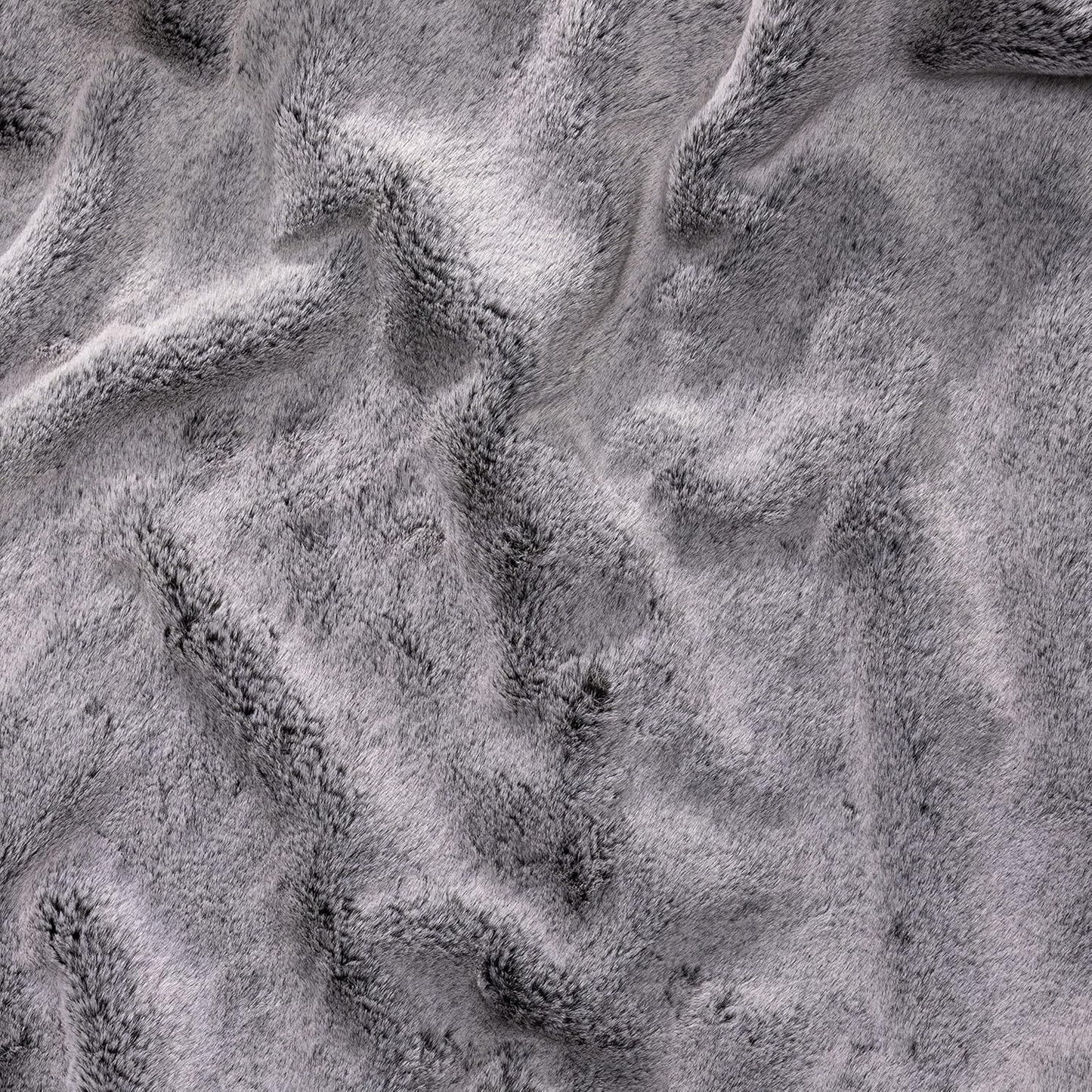 Jaxx 6 Foot Cocoon - 2-in-1 Convertible Bean Bag Bed & Large Bean Bag Chair for Adults - Premium Faux Fur, Grey Wolf