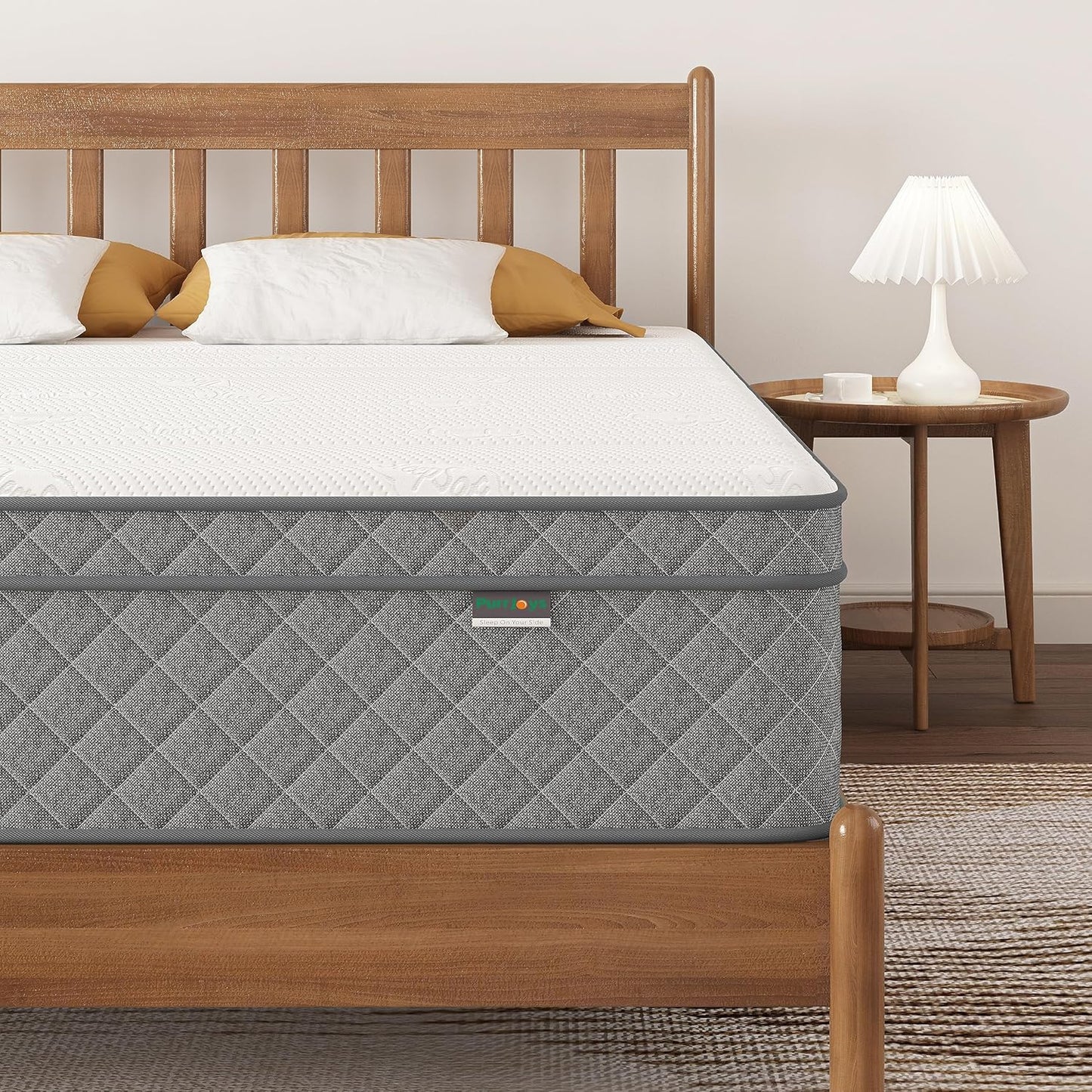 Queen Mattress, 12 Inch Cooling-Gel Memory Foam and Pocket Spring Hybrid Mattress, Queen Bed Mattressess in a Box, CertiPUR-US Certified, Medium Firm