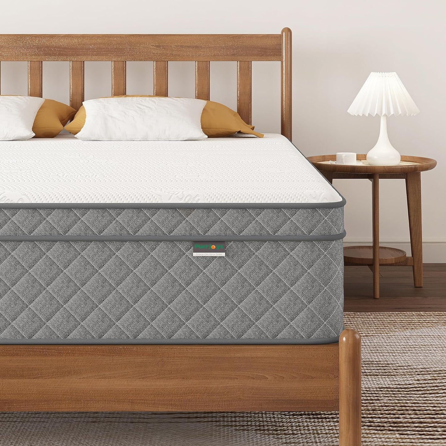 Full Mattress, 12 Inch Full Size Mattress with Cooling-Gel Memory Foam &Pocket Spring Hybrid, CertiPUR-US Certified, Medium Firm