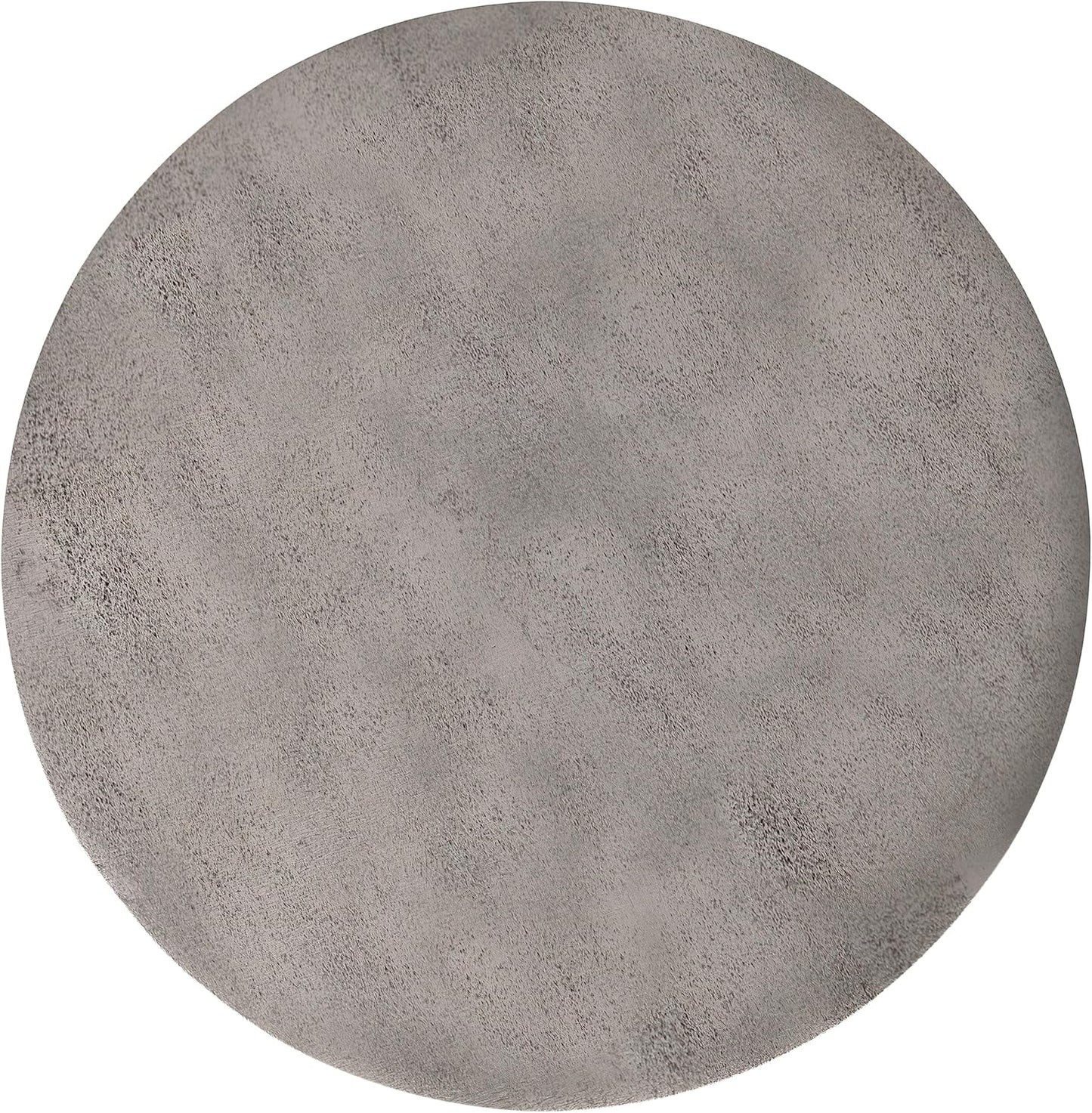 SIMPLIHOME Morris 17-inch Wide Cast Aluminum Metal Side Table in Antique Silver, Industrial Accent Table with Powder-Coated Finish for Living Room, Assembled