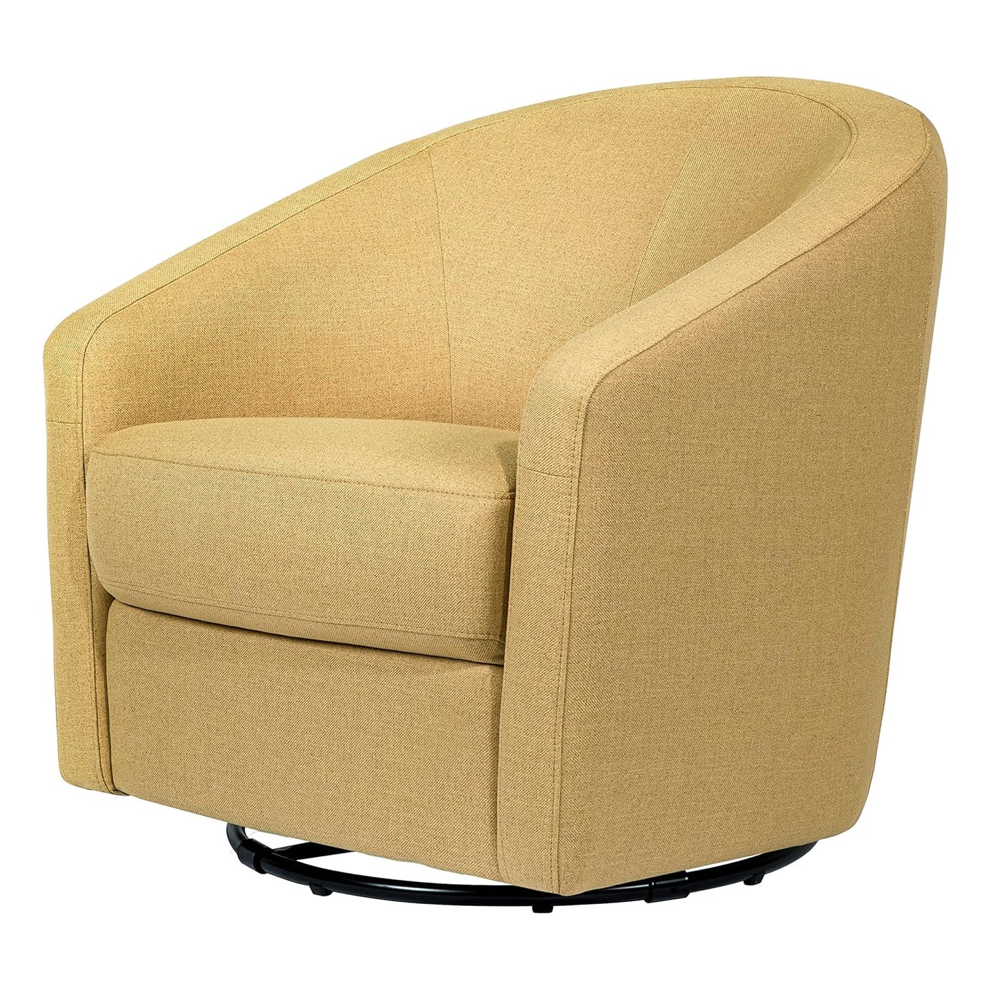 babyletto Madison Swivel Glider in Performance Dijon Eco-Twill, Water Repellent & Stain Resistant, Greenguard Gold and CertiPUR-US Certified